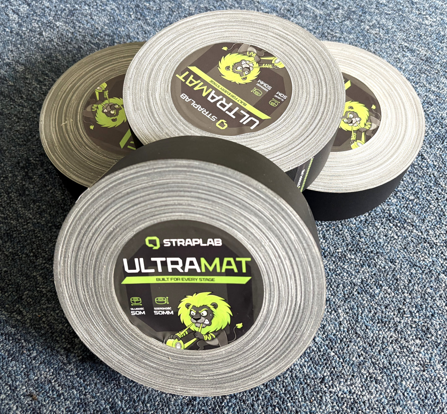 STRAPLAB ULTRAMAT czarna 50mm x 50m