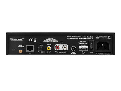 OMNITRONIC DRS-95 Internet Radio with DAB+ and Bluetooth