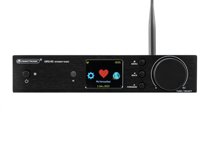 OMNITRONIC DRS-95 Internet Radio with DAB+ and Bluetooth