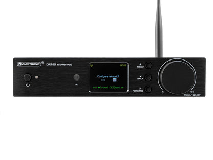 OMNITRONIC DRS-95 Internet Radio with DAB+ and Bluetooth