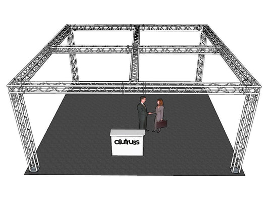 ALUTRUSS Truss Set QUADLOCK 6082 square 4x4x3.5m (WxDxH)