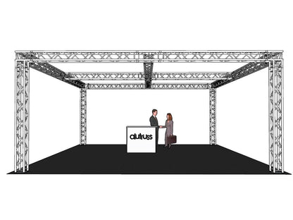 ALUTRUSS Truss Set QUADLOCK 6082 square 4x4x3.5m (WxDxH)