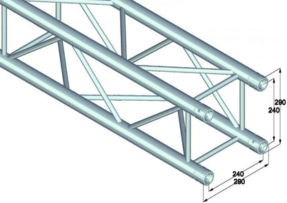 ALUTRUSS QUADLOCK 6082-210 4-way Cross Beam