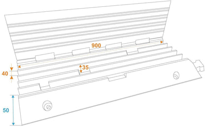 EUROLITE Cablebridge 5 Channels 900x500x50mm