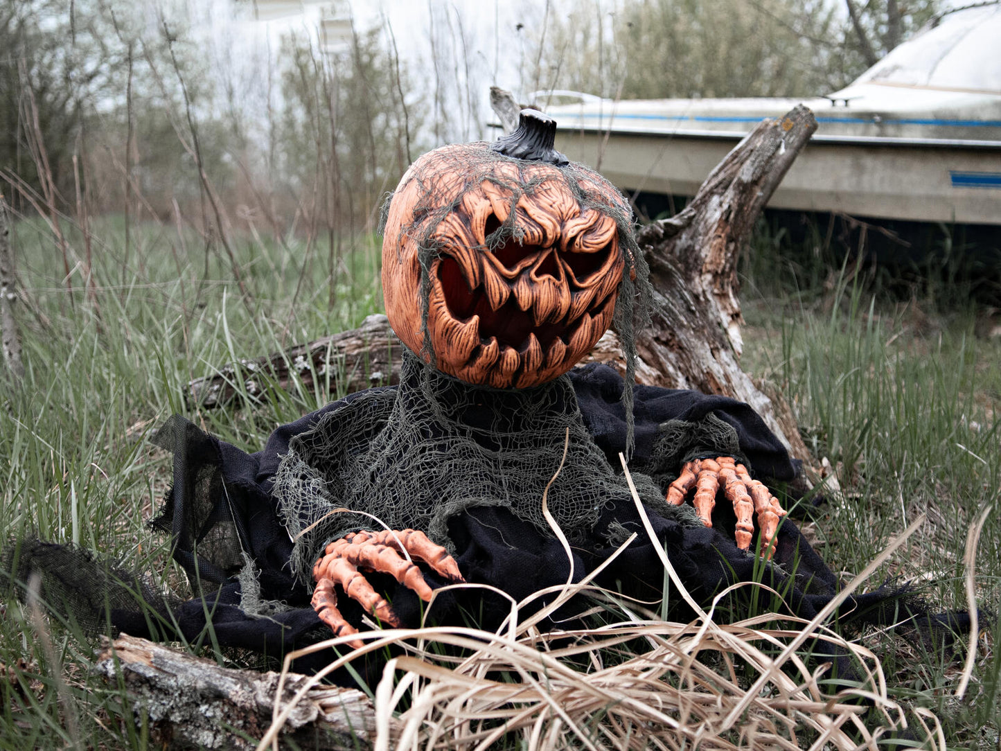 EUROPALMS Halloween Groundbreaker Pumpkin Monster, 50cm