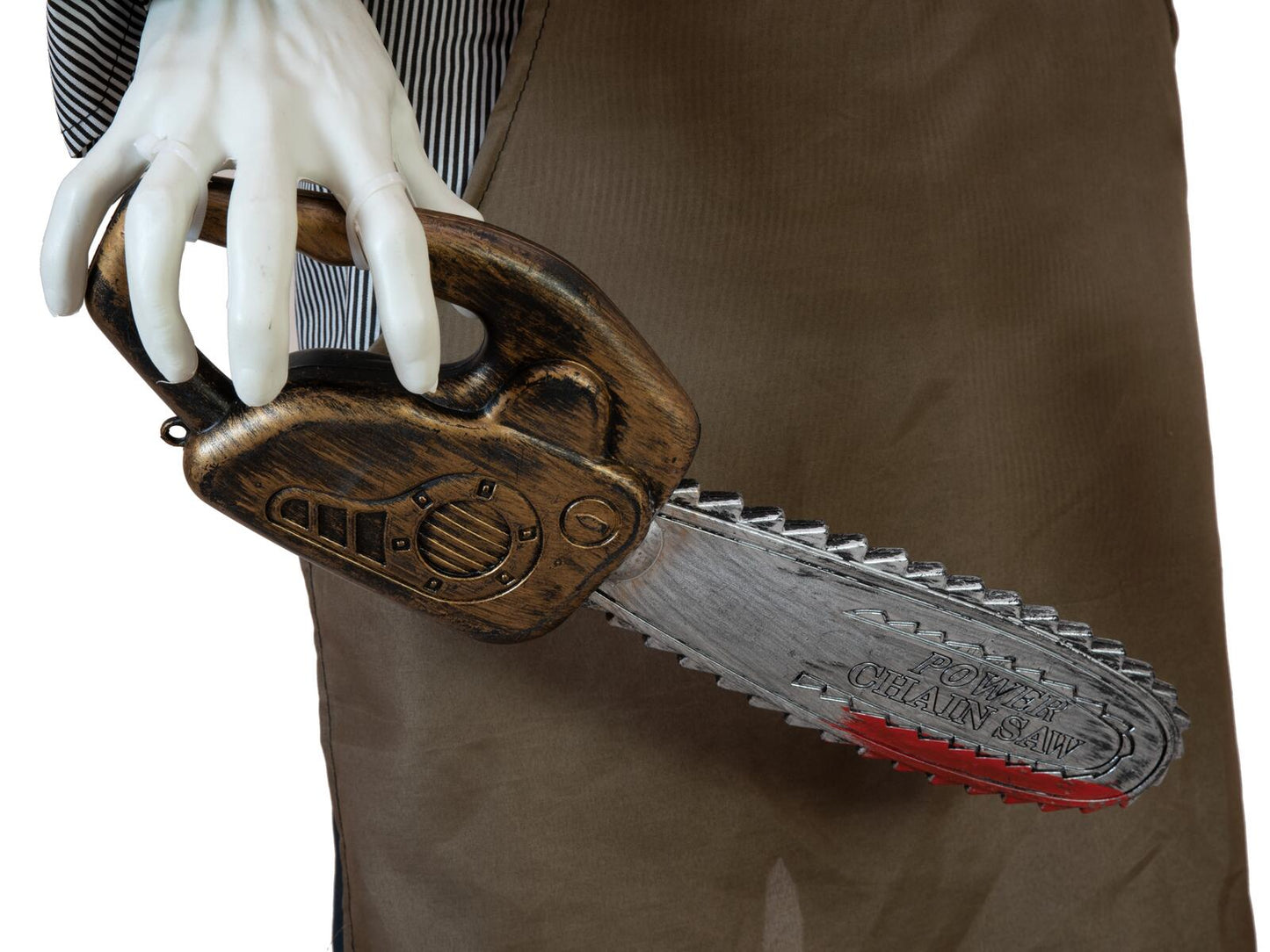 EUROPALMS Halloween Figure Zombie with chainsaw, animated, 170cm