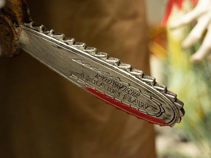 EUROPALMS Halloween Figure Zombie with chainsaw, animated, 170cm