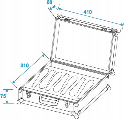 Case ROADINGER - case for 7 microphones and accessories 