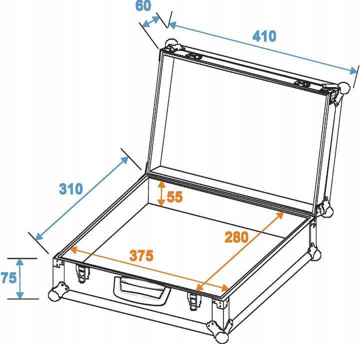 Case ROADINGER - walizka na 7 mikrofonów i akcesoria